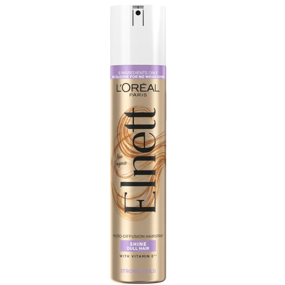 L'Oréal Paris Elnett Hair Spray for Dull Hair with Vitamin E 200ml Image 1