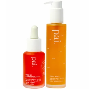Pai Skincare Rosehip Bioregenerate Oil 30ml and Light Work Rosehip Cleansing Oil 100ml Duo - undefined undefined