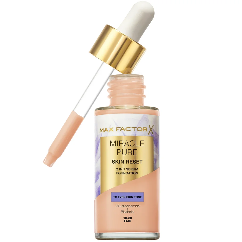 Max Factor Miracle Pure Skin Revival Serum Foundation 001, 10-30 Fair Image 1