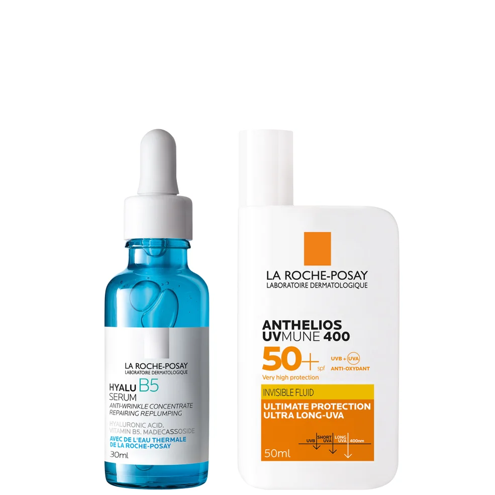 La Roche-Posay Daily Replump and Protect Set: Hyalu B5 Hyaluronic Acid Serum + SPF50+ Image 1