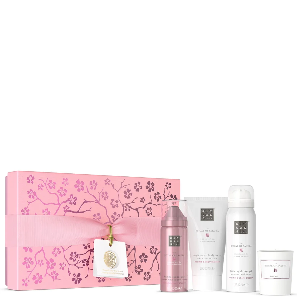 Rituals The Ritual of Sakura - Floral Cherry Blossom & Rice Milk - Small Bath and Body Gift Set Image 1