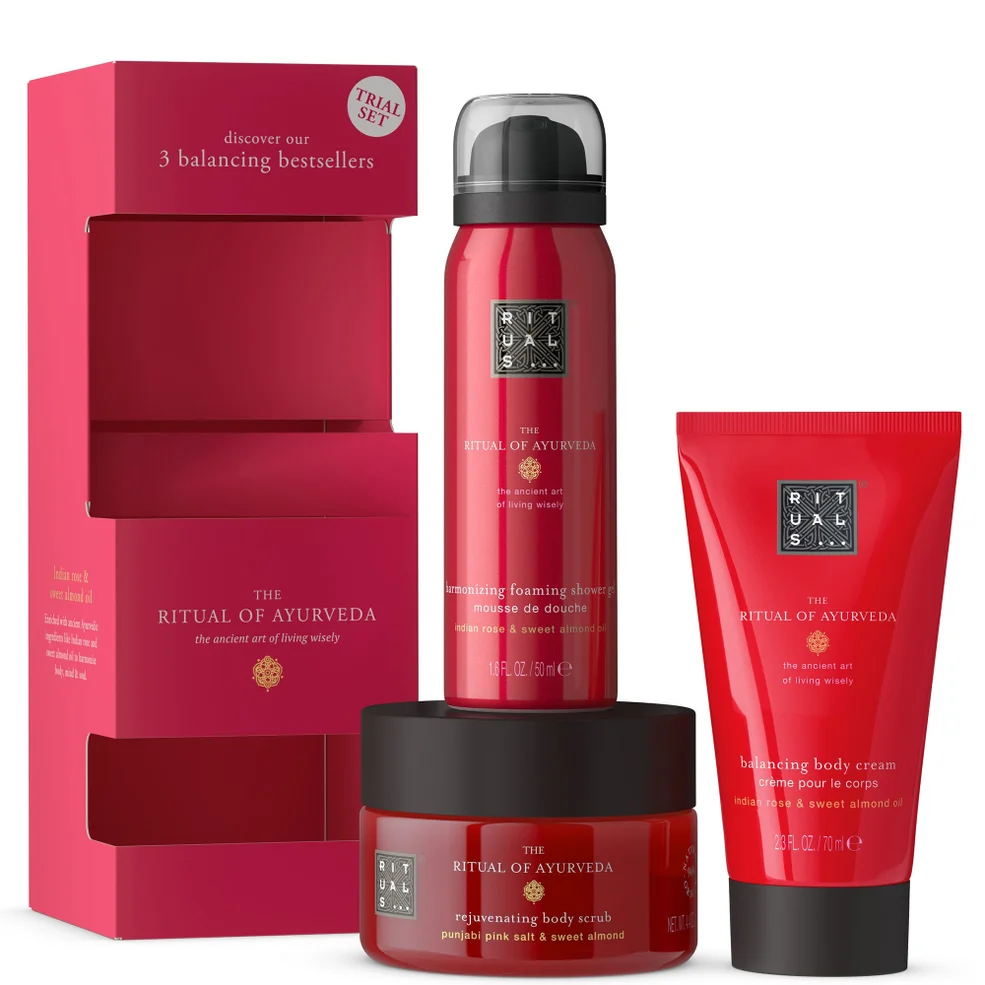 Pink Rituals Mini Rituals The Ritual of Ayurveda - Sweet Almond & Indian Rose - Mini Bath ...
