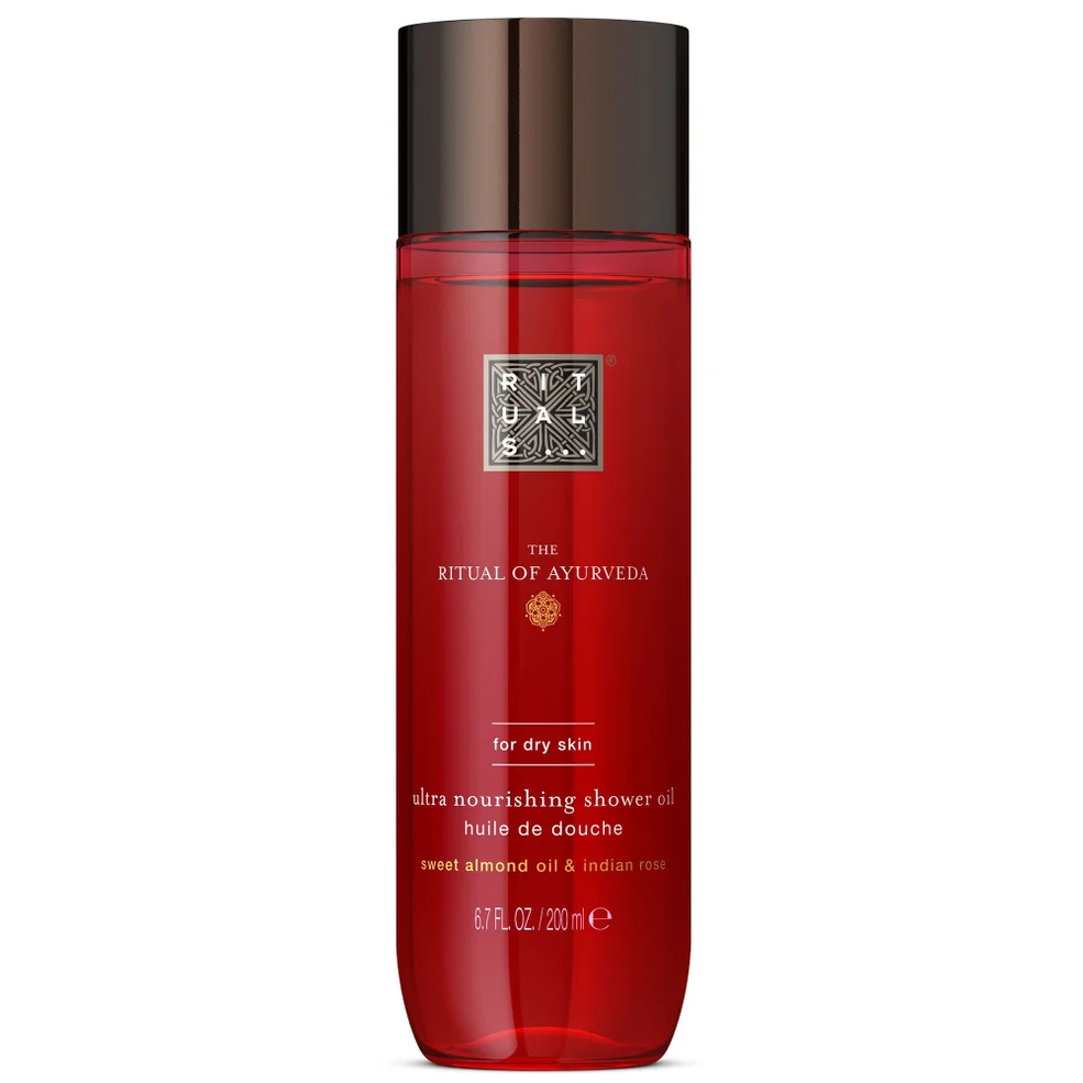 Rituals The Ritual of Ayurveda - Sweet Almond & Indian Rose - Shower Oil 200ml Image 1