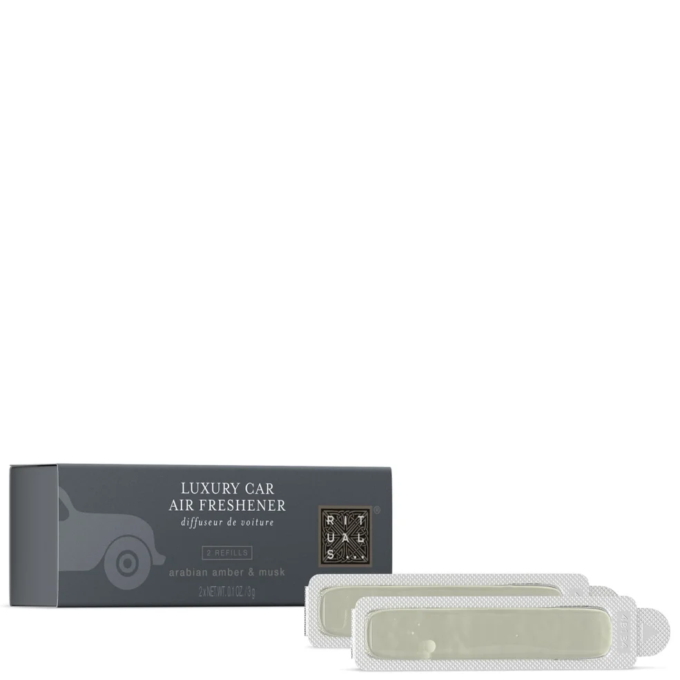 Rituals Homme Collection Men's Aromatic Amber & Musk Refill Car Air Freshener 2x3g Image 1