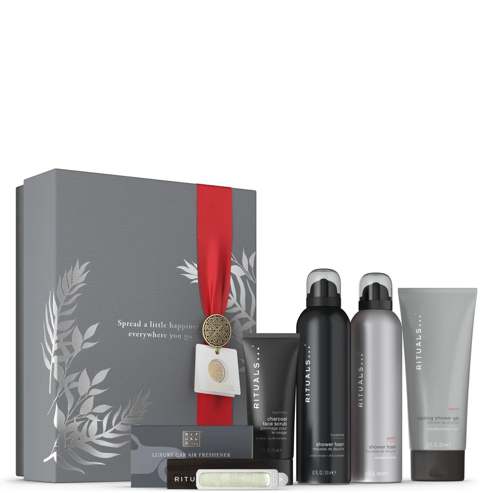 Set Rituals Man Rituals Homme & Sport Collection Men's Aromatic Large Bath and Body ...