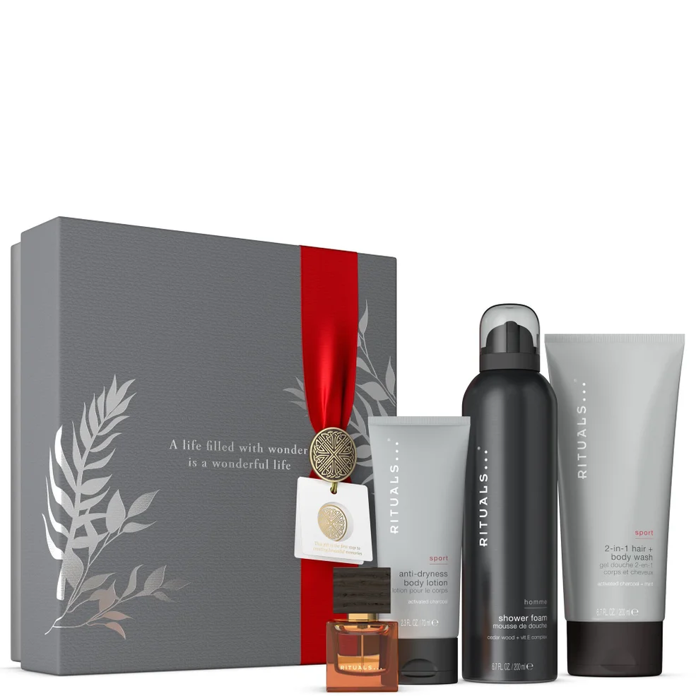 Rituals Homme & Sport Collection Men's Aromatic Medium Bath and Body Gift Set Image 1