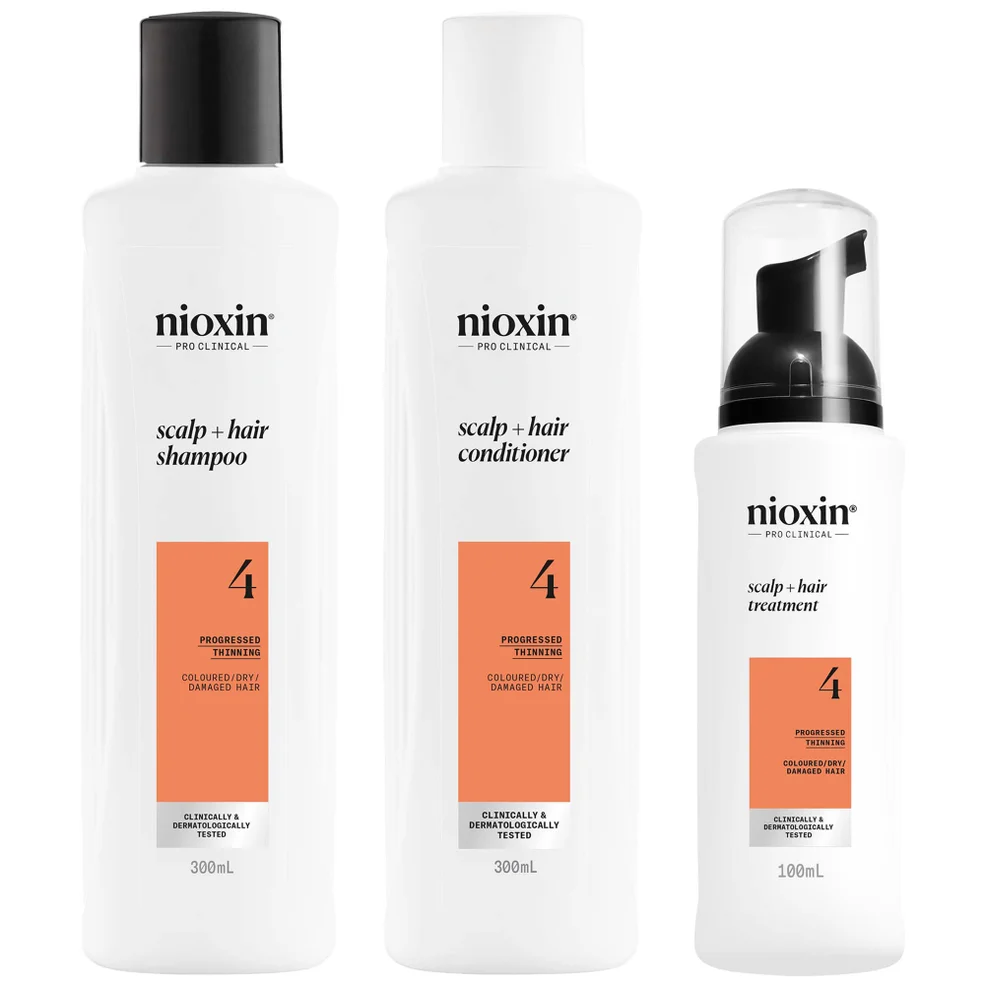 NIOXIN Scalp and Hair Thickening System 4 for Coloured Dry and Damaged Hair with Progressed Thinning Loyalty Kit Image 1