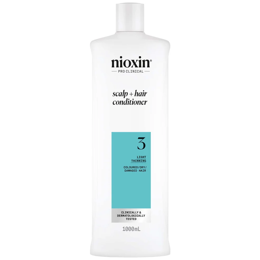 NIOXIN Scalp and Hair Thickening System 3 Conditioner for Coloured Dry and Damaged Hair with Light Thinning 1L Image 1