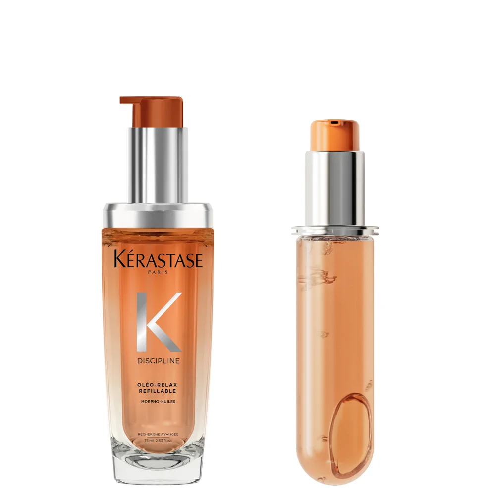 Kérastase Oleo-Relax Morpho Huile Refillable Hair Oil and Refill Capsule, for Dry and Frizz-prone Hair with Marula Oil 75ml Image 1