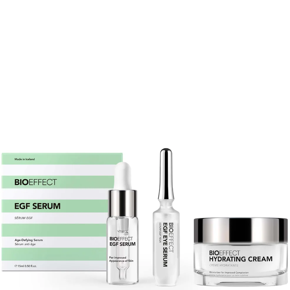 BIOEFFECT EGF Prevent Set including EGF Serum, EGF Eye Serum and Hydrating Cream 50ml Image 1
