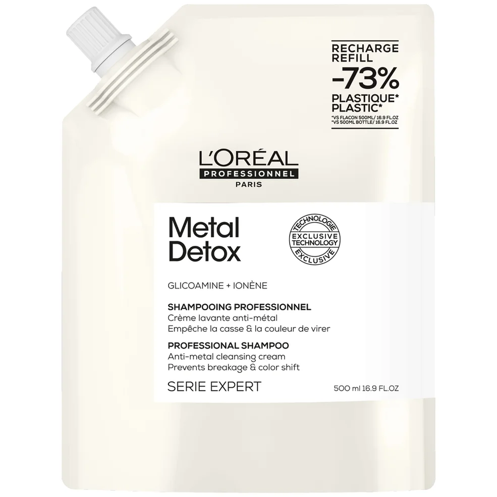 L'Oréal Professionnel Metal Detox Shampoo Refill Pack 500ml for Breakage and Colour Protection Image 1