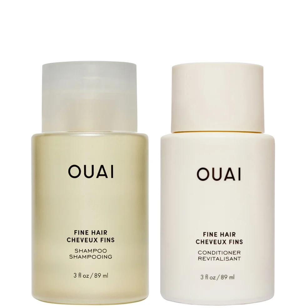 OUAI Fine Shampoo and Conditioner Travel Bundle Image 1