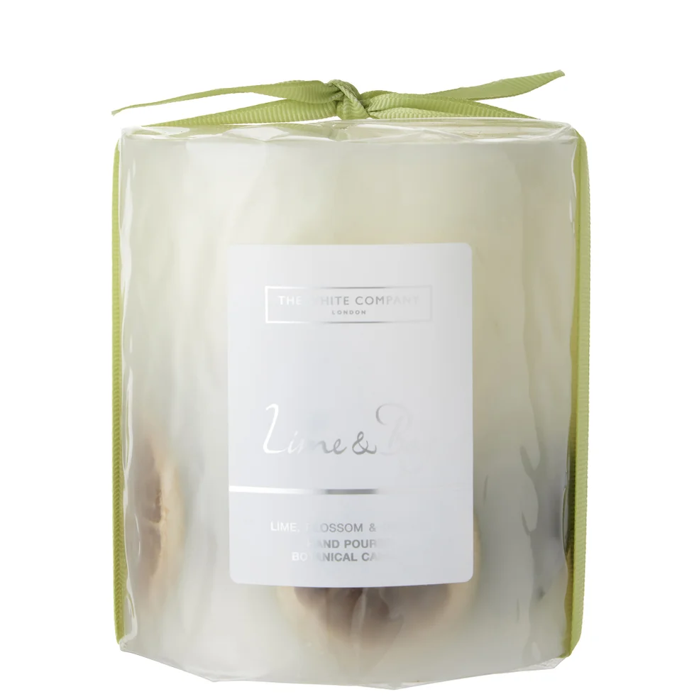 The White Company Lime & Bay Medium Botanical Candle 660g Image 1