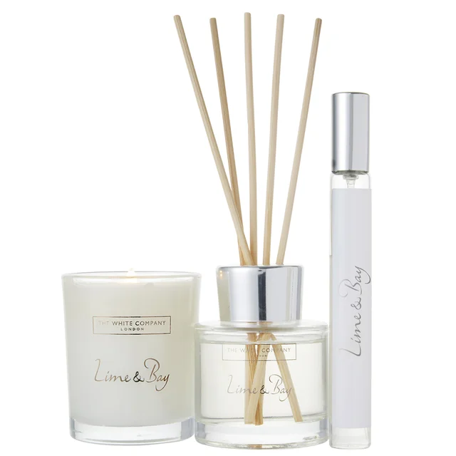 The White Company Lime & Bay Mini Home Scenting Set