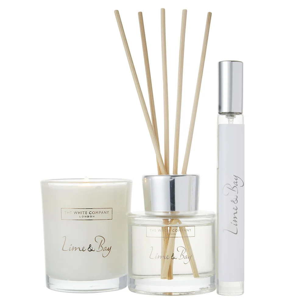 The White Company Lime & Bay Mini Home Scenting Set Image 1