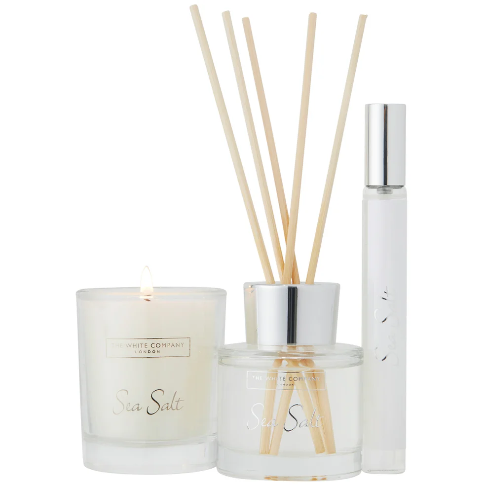 The White Company Sea Salt Mini Home Scenting Set Image 1
