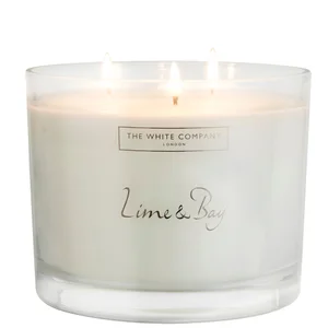 The White Company Lime & Bay Large Candle 770g - Size 770g
