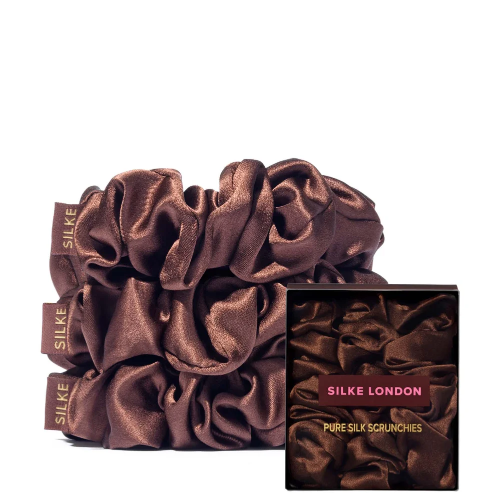 SILKE London Hair Scrunchies - Brown Image 1