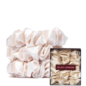 SILKE London Hair Scrunchies - Cream - Colour Cream