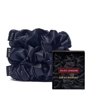 SILKE London Hair Scrunchies - Black - Colour Black