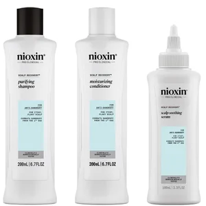 NIOXIN Scalp Recovery System for Anti-Dandruff & Itchy Scalp Relief - Includes Shampoo, Conditioner and Serum - undefined undefined