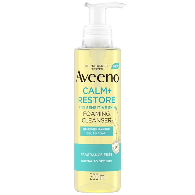 Aveeno Face Calm & Restore Foaming Cleanser 200ml