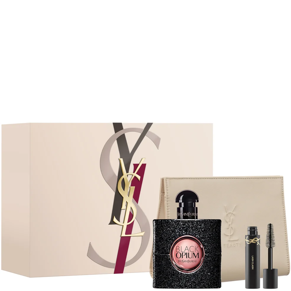 Yves Saint Laurent Black Opium Eau de Parfum 50ml + Mini Lash Clash + Pouch Set Image 1