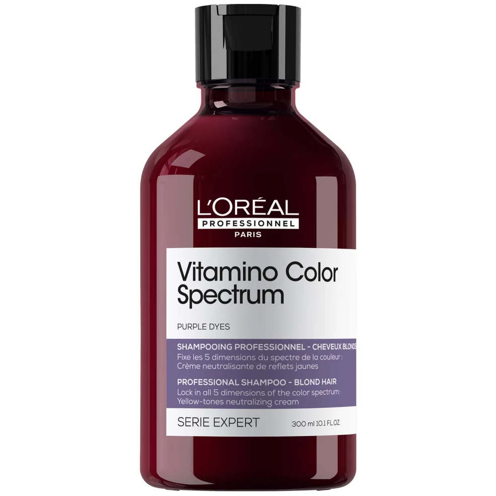 L'Oréal Professionnel Vitamino Color Spectrum Purple Tinted Shampoo For Blonde Coloured Hair 300ml Image 1