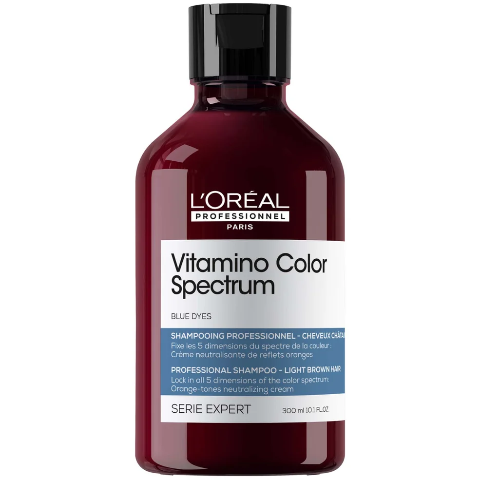 L'Oréal Professionnel Vitamino Color Spectrum Blue Tinted Shampoo For Light Brown Coloured Hair 300ml Image 1