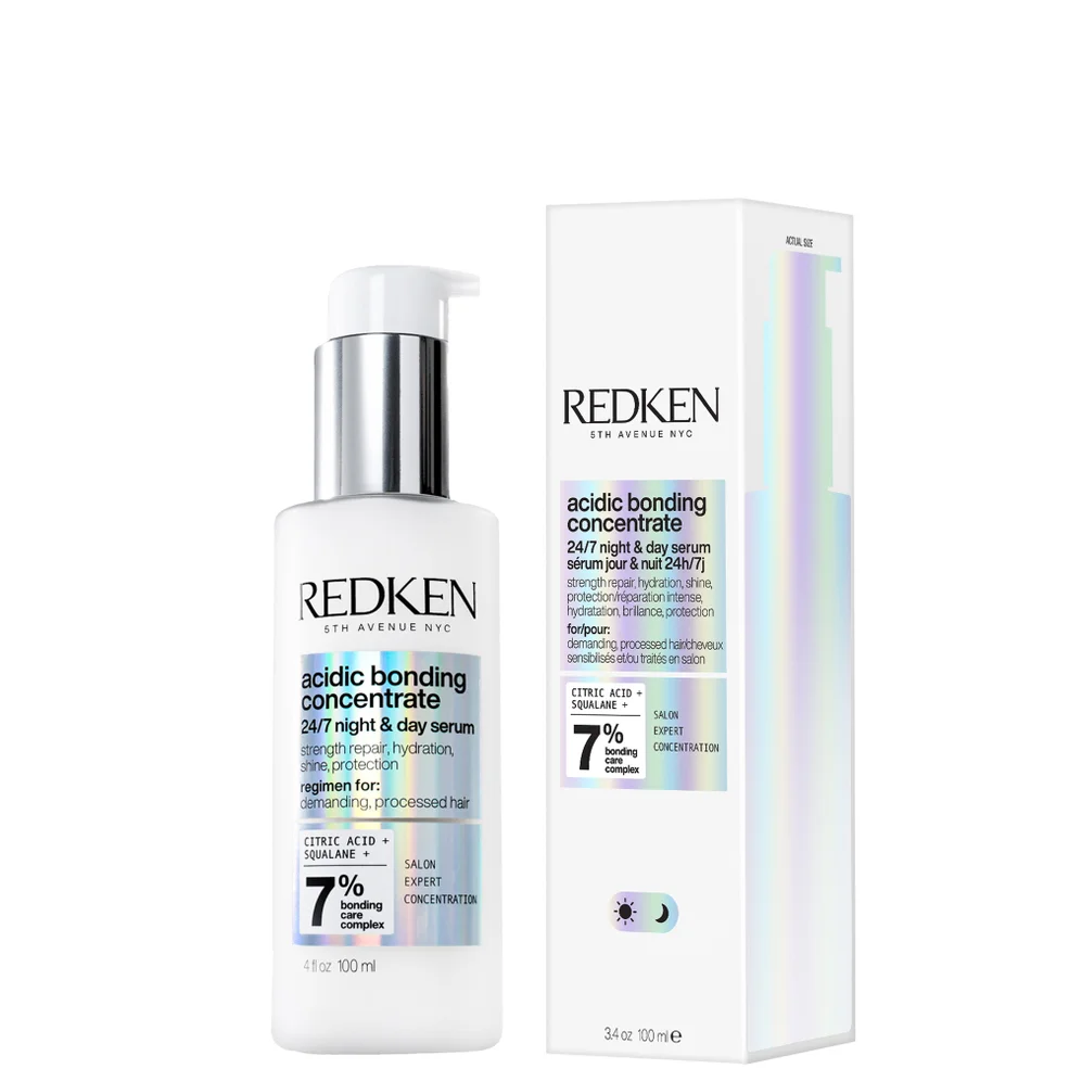 Redken Acidic Bonding Concentrate 24/7 Night and Day Hair Serum, Repair & Strengthen Damaged Hair 100ml Image 1