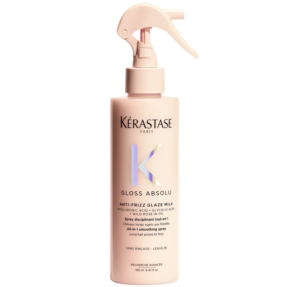 Kérastase Gloss Absolu Anti-Frizz Glaze Milk Spray with Glycolic Acid, Hyaluronic Acid and Wild Rose in Oil 190ml Image 1