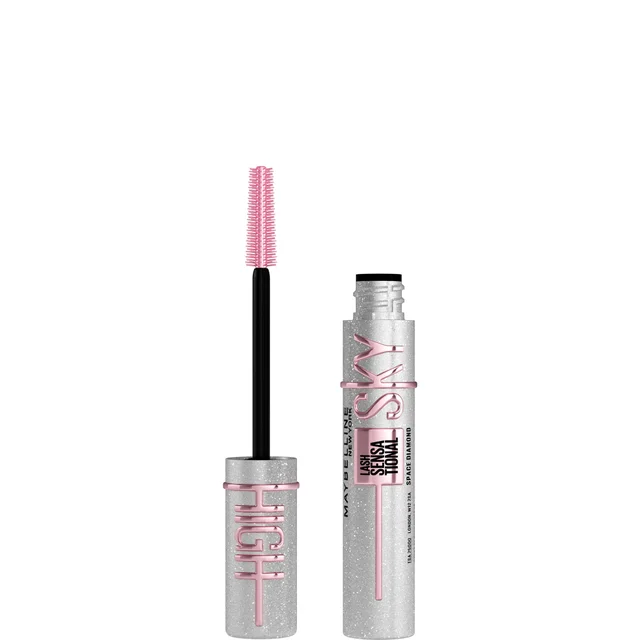 Maybelline Mascara Lash Sensational Sky High Volumizing & Thickening Eyelash Lengthening, Top Coat, Space Diamond 8ml