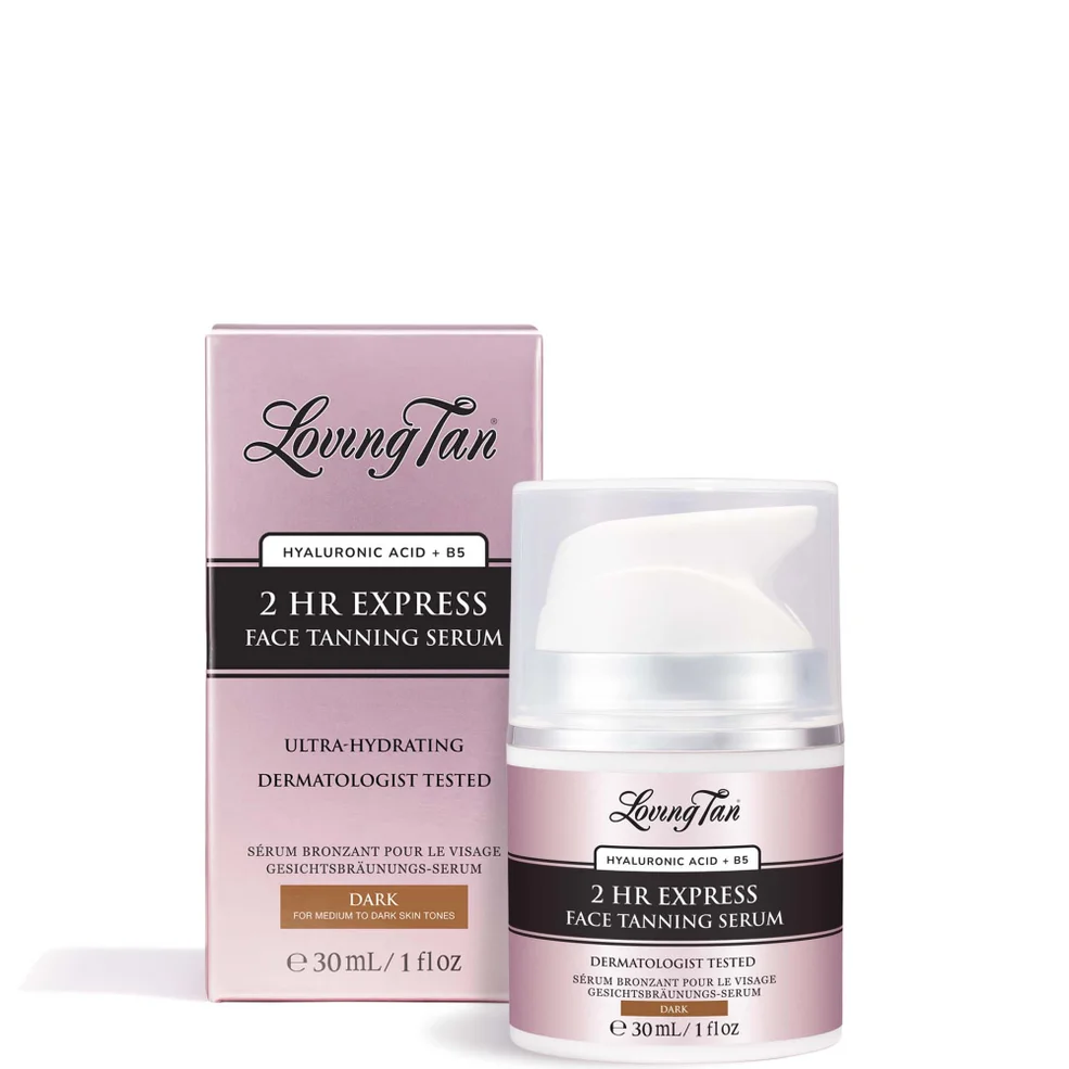 Loving Tan 2 Hour Express Face Tanning Serum Dark 30ml Image 1