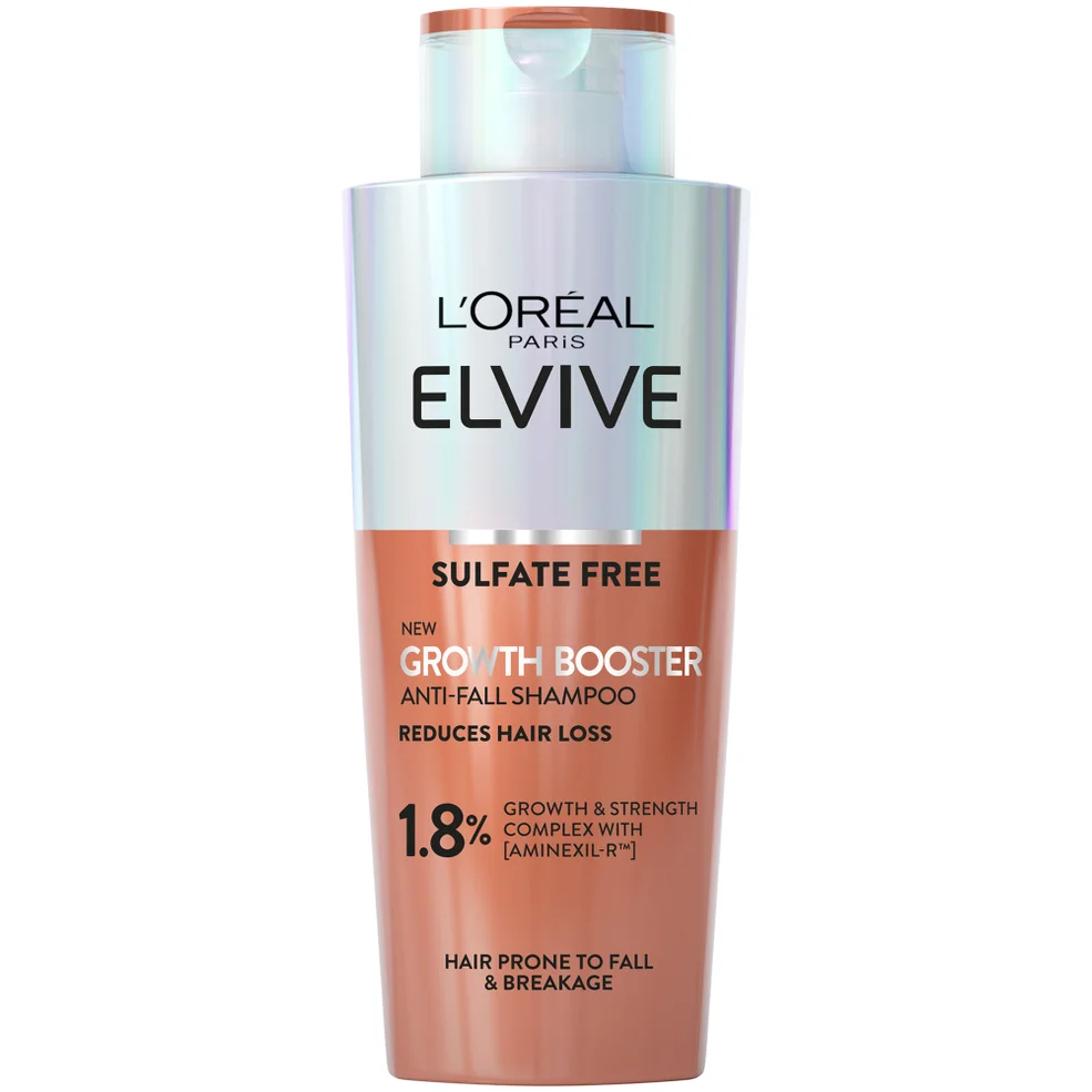 L'Oreal Paris Elvive Growth Booster Shampoo, Anti Hair Loss, 200ml Image 1