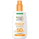Garnier Ambre Solaire SPF 50 Hydra 24 Hour Protect High Protection UVB & UVA Hydrating Sun Cream Spray 150ml