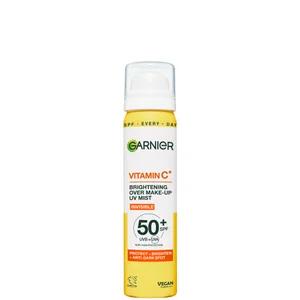 Garnier Vitamin C Brightening Over Make-Up UV Mist Invisible with SPF50+ and Vitamin C 75ml - undefined undefined