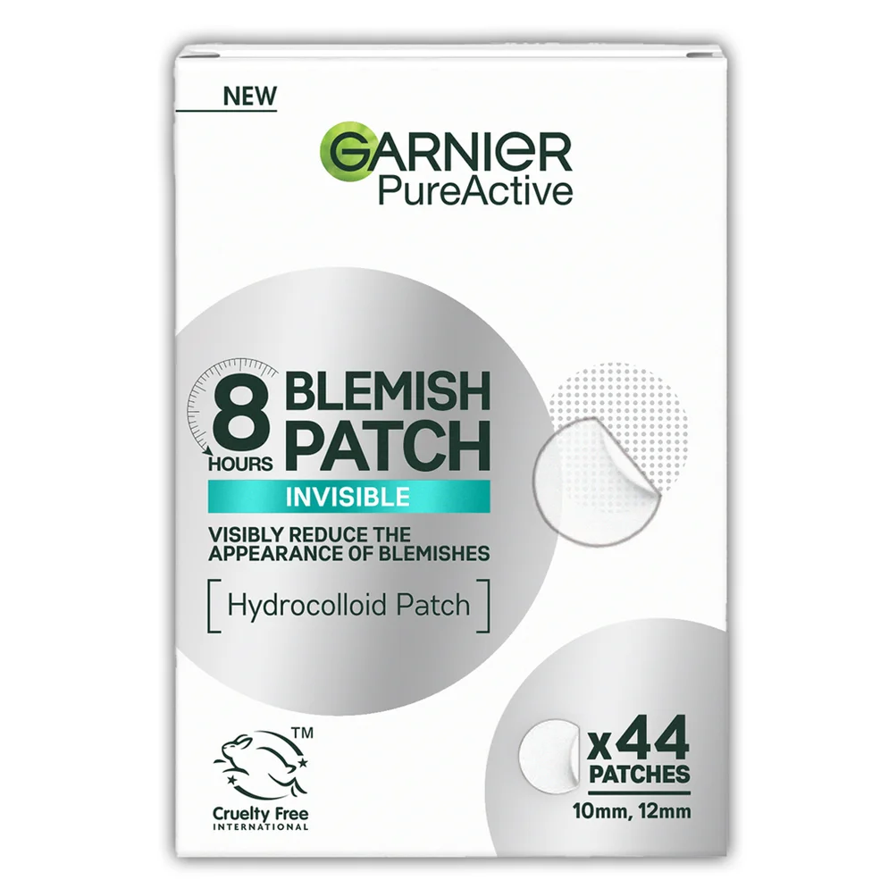 Garnier Pure Active 8hr Invisible Hydrocolloid Blemish Patch Cruelty Free & Vegan - 44 patches Image 1