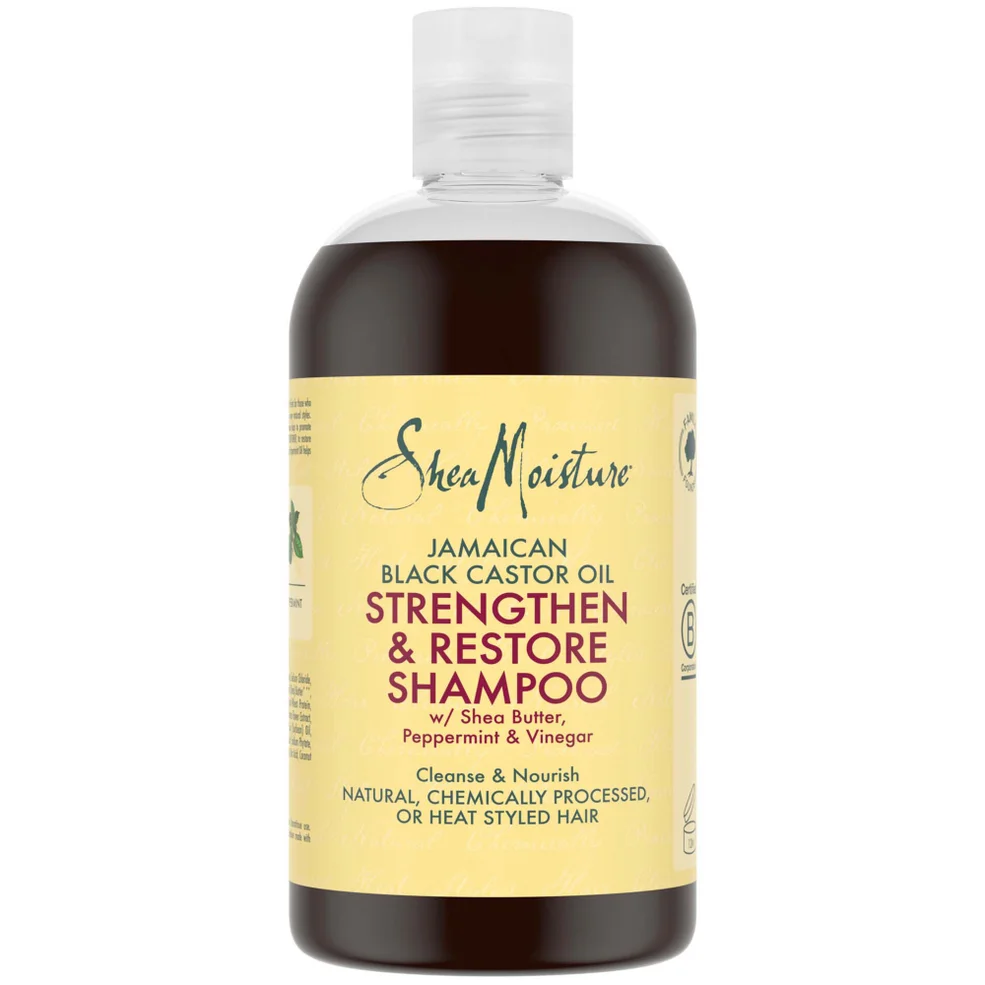 SheaMoisture Jamaican Black Castor Oil Strengthen, Grow & Restore Shampoo 384ml Image 1