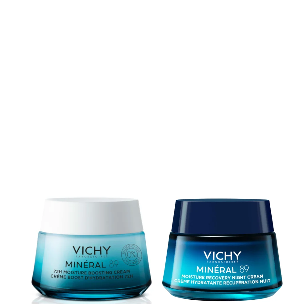 Vichy Minéral 89 Day & Night Cream Hydration Routine Duo Bundle Image 1