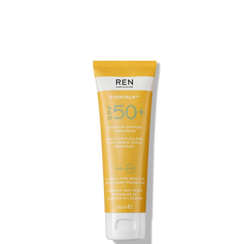 REN Clean Skincare Evercalm Sensitive Support Sunscreen SPF50+ 50ml Image 1