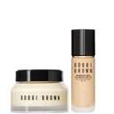 Bobbi Brown Hydrating Duo: Vitamin Enriched Face Base+ & Weightless Skin Foundation Bundle - Warm Sand