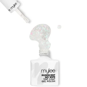 Mylee Gel Nail Polish Iridescent Flake No Wipe Top Coat - undefined undefined