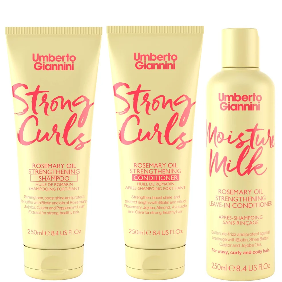 Umberto Giannini Strong Curls Strengthen & Hydrate Trio Image 1