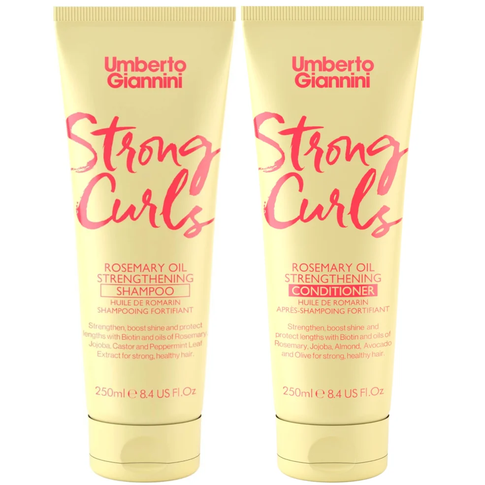 Umberto Giannini Strong Curls Strengthening Shampoo & Conditioner Duo Image 1