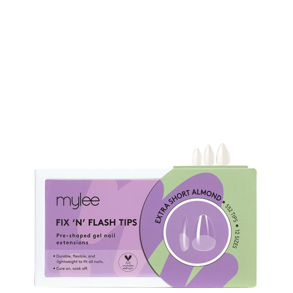 Mylee Fix 'N' Flash Tips - Extra Short Almond Image 1