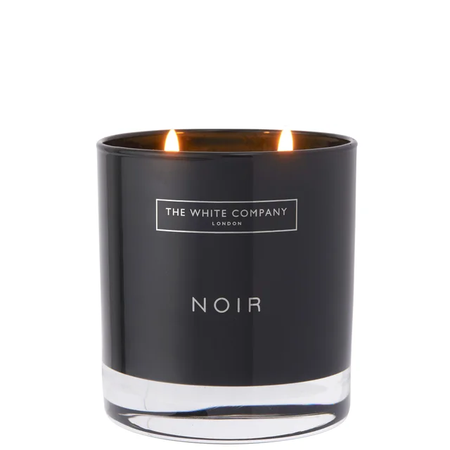 The White Company Noir 2 Wick Candle 280g