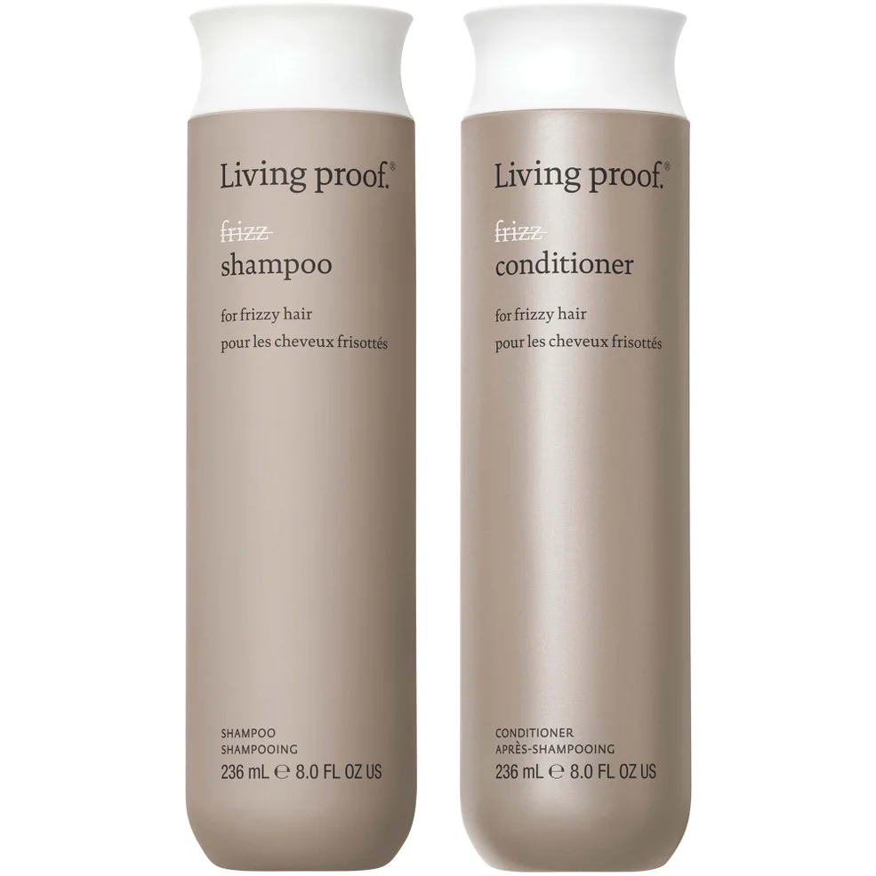 Living Proof No Frizz Shampoo and Conditioner Bundle for Frizz Control, Smoothness and Shine Image 1