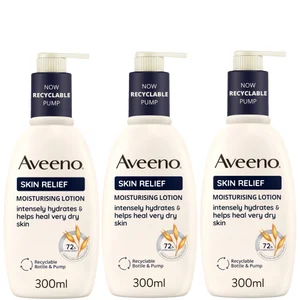 Aveeno Skin Relief Lotion Trio for Intense Hydration 900ml Mega Bundle - undefined undefined