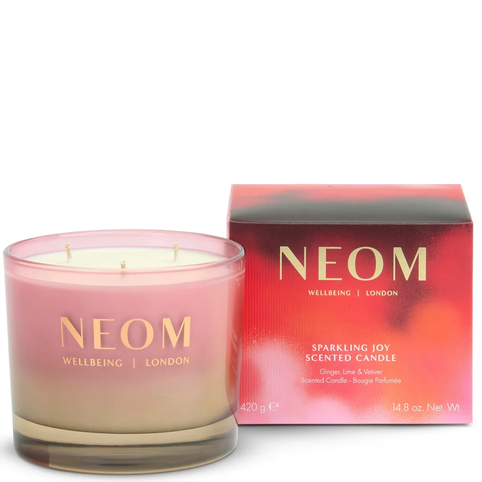 NEOM Sparkling Joy 3 Wick Candle 420g Image 1