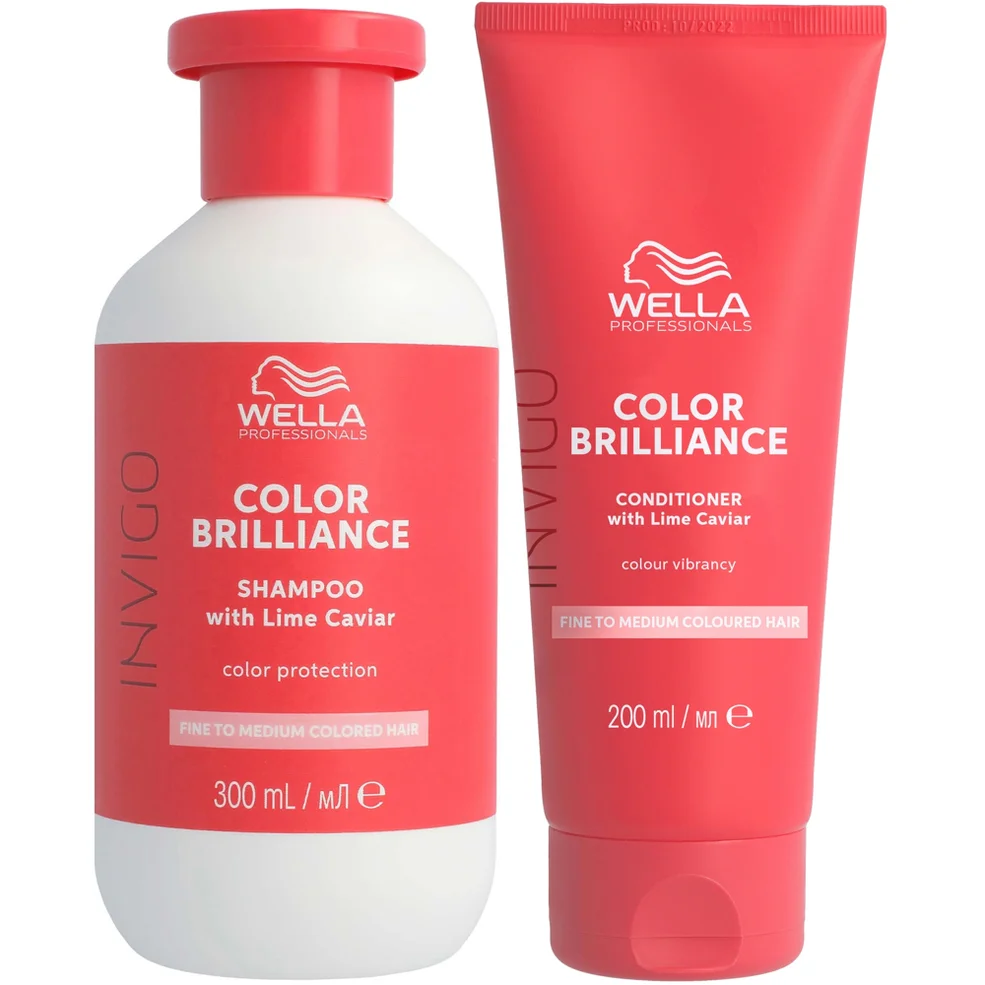 Wella Professionals Care Invigo Color Brilliance Colour Protection Shampoo & Conditioner for Fine Medium Hair 300ml Image 1